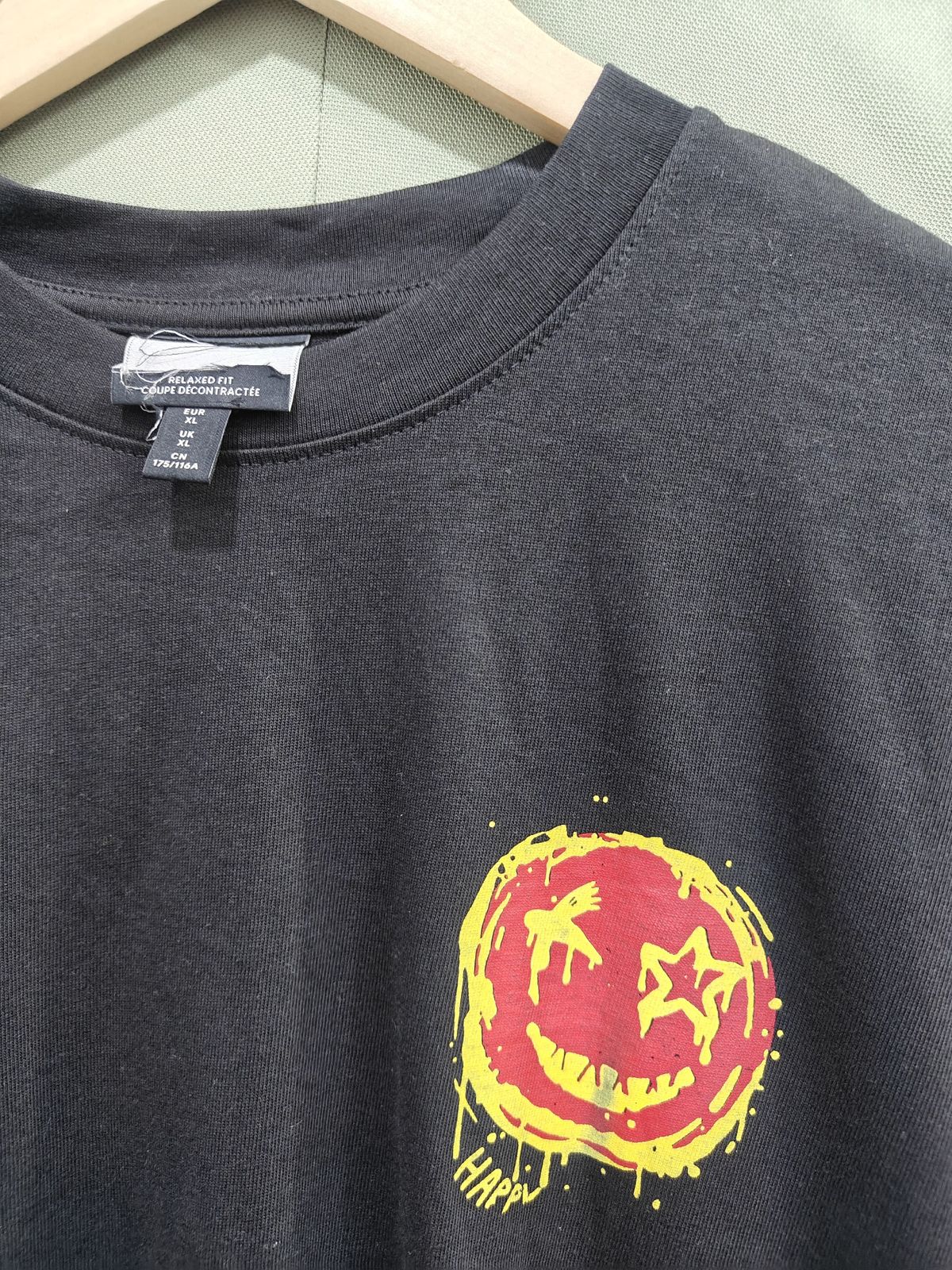 Dark Grey Relaxed Fit Graphic T-Shirt