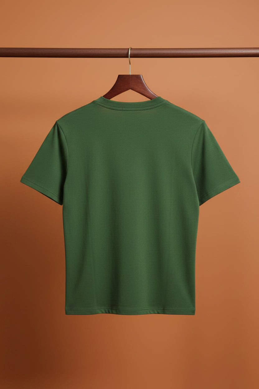 UNIQLO U Green Cotton Short Sleeve T-shirt