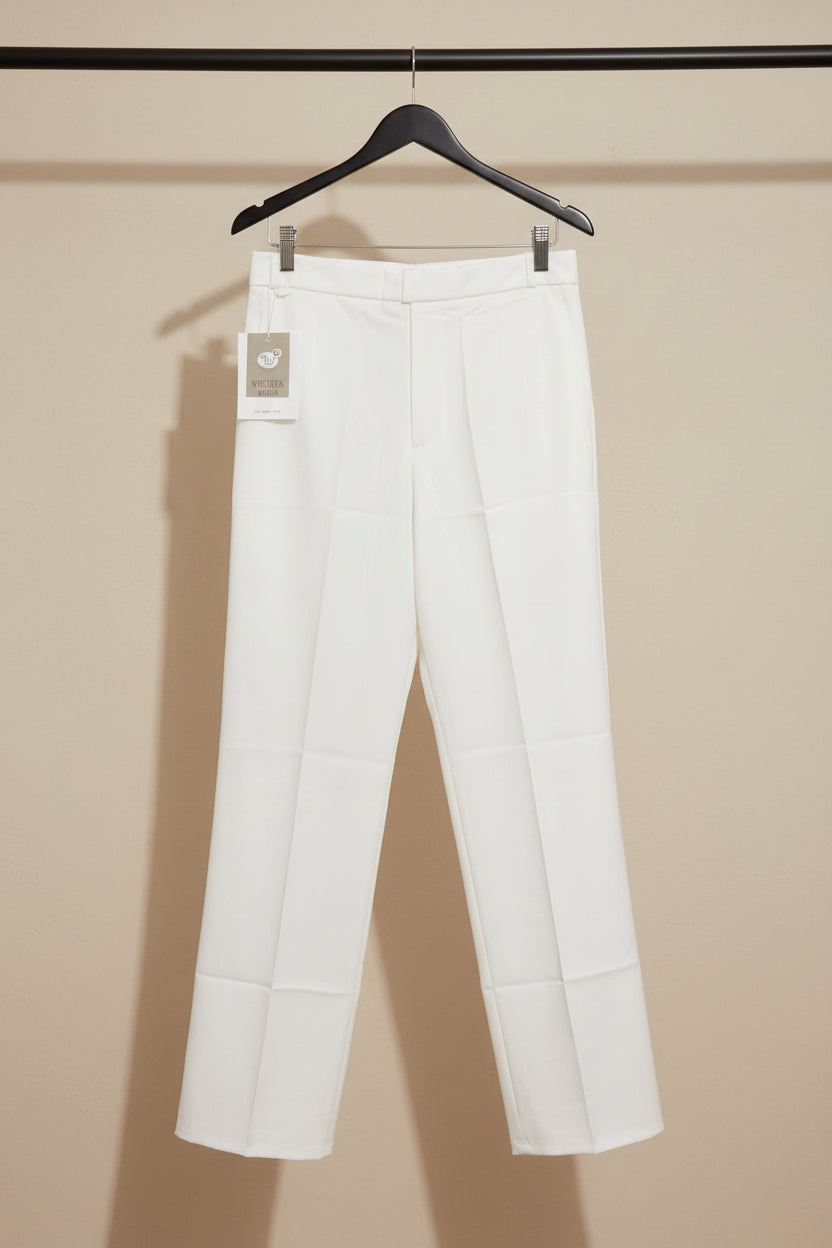 Western Adda women’s White Regular Fit Trousers