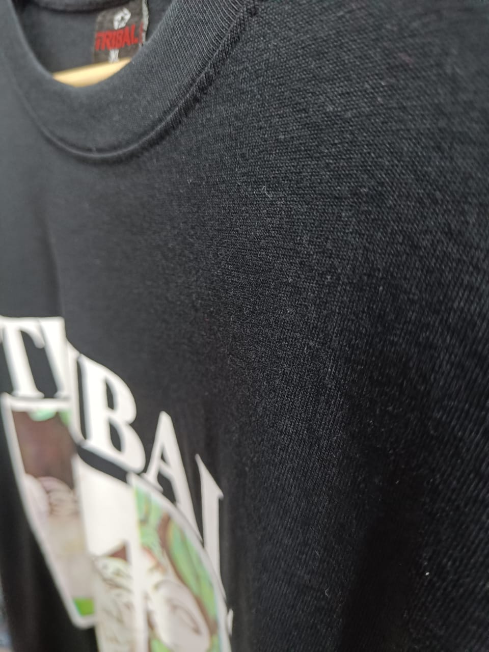 Tribal Gear Black Graphic Print T-Shirt