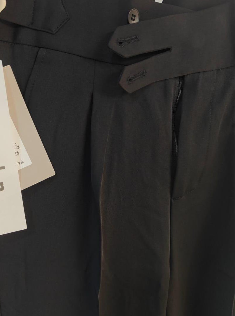 J.Jn Black Tailored Trousers with Adjustable Waist