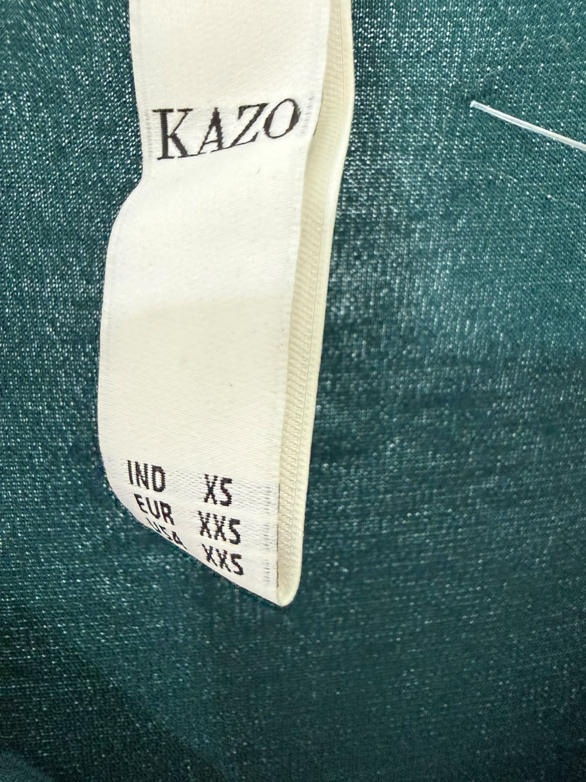 KAZO Women's Dark Green V-Neck Long Sleeve Wrap Maxi Dress