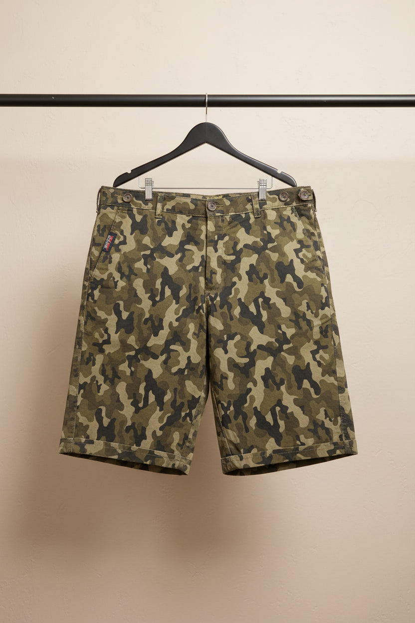 Men's Camouflage Knee-Length Shorts