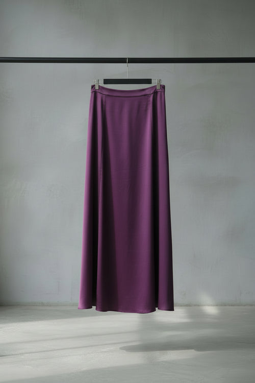 Chique Women's Purple Draped Skirt