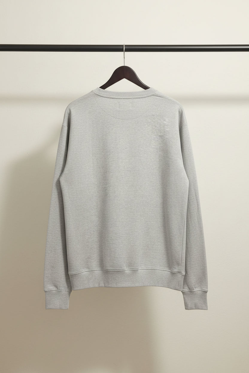 Peter Werth London Men's Grey 'Never Look Back' Graphic Sweatshirt