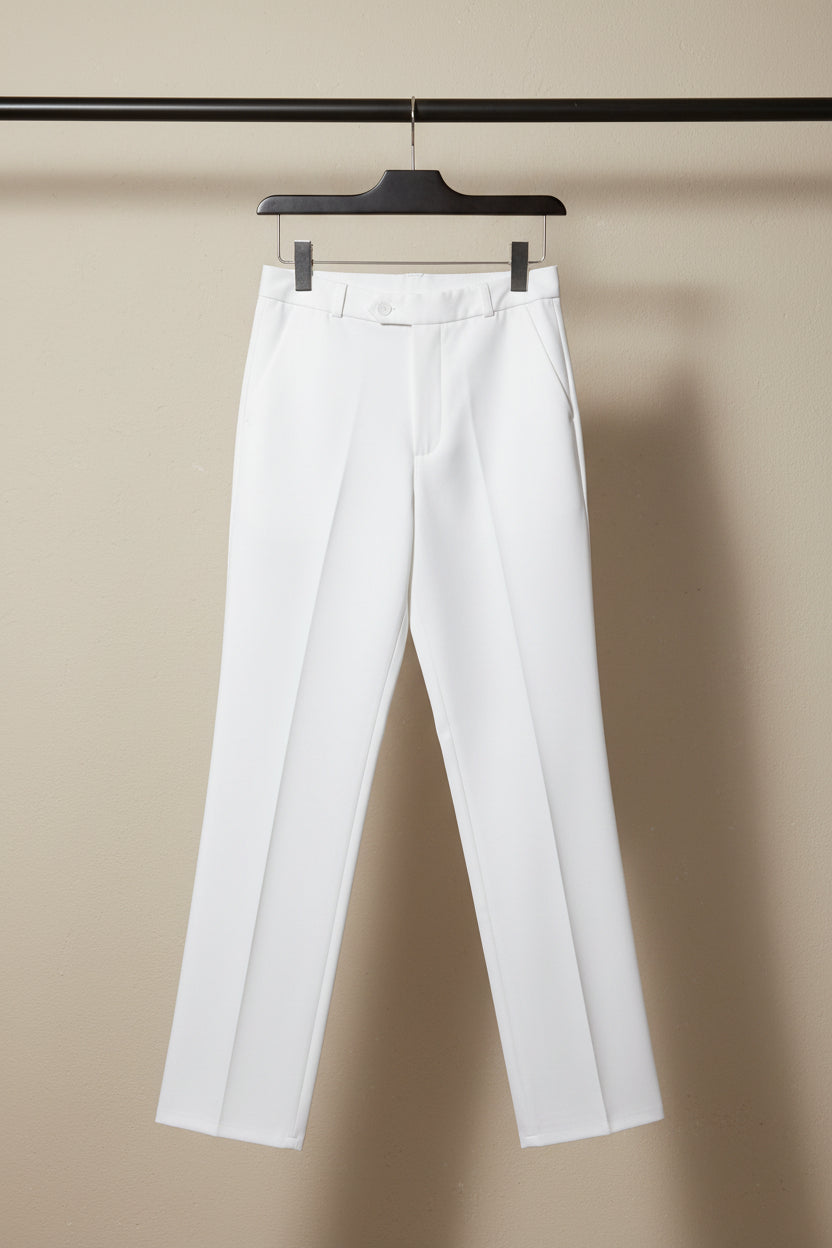 Western Adda women’s White Regular Fit Trousers