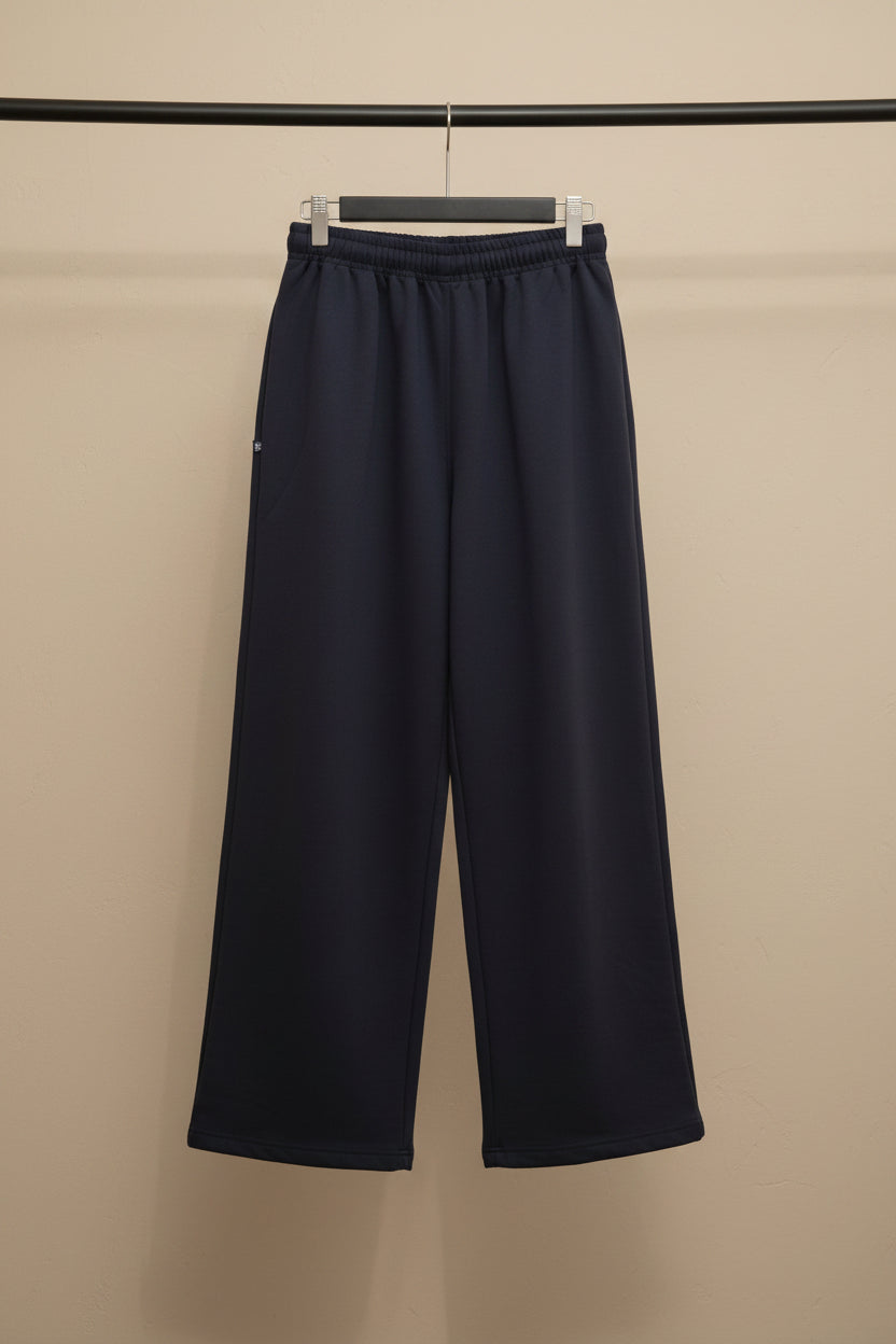 Black Tribal Print Wide Leg Sweatpants