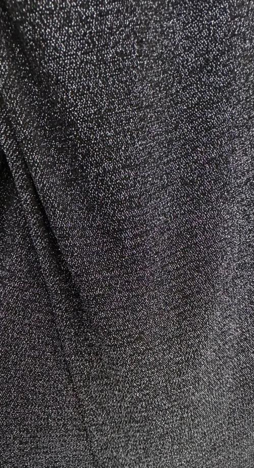 Women's Black Glitter Bodycon Maxi Dress