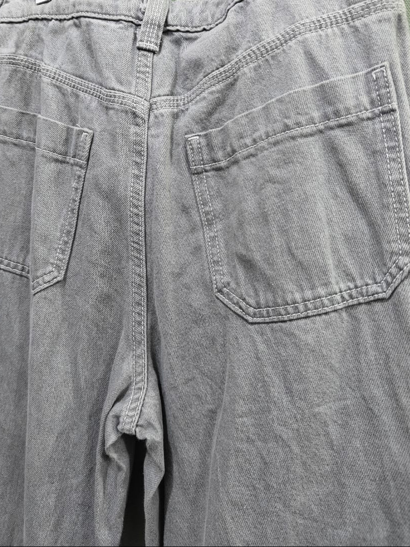 H&M Divided Grey Wide Leg Cargo Pants